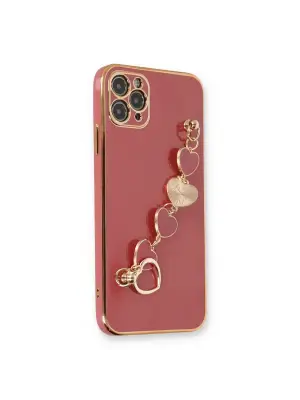 Apple İphone 11 Pro Max Kılıf Esila Silikon - Kırmızı