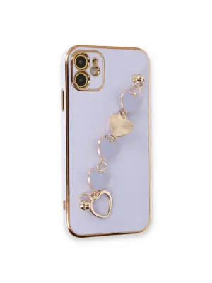 Apple İphone 12 Kılıf Esila Silikon - Lila