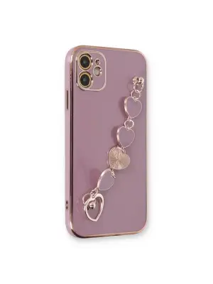 Apple İphone 12 Kılıf Esila Silikon - Mor