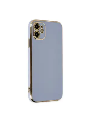 Apple İphone 12 Kılıf Volet Silikon - Mavi