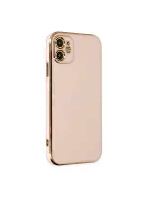 Apple İphone 12 Kılıf Volet Silikon - Pembe