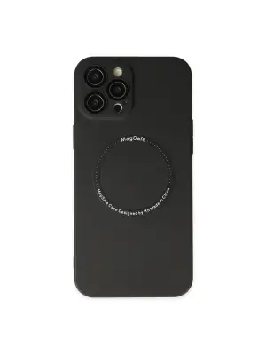 Apple İphone 12 Pro Kılıf Jack Magneticsafe Lens Silikon - Siyah