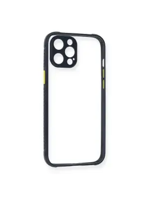 Apple İphone 12 Pro Kılıf Miami Şeffaf Silikon - Lacivert