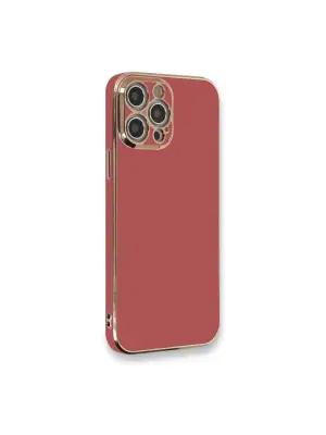 Apple İphone 12 Pro Kılıf Volet Silikon - Kırmızı