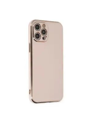 Apple İphone 12 Pro Kılıf Volet Silikon - Pembe