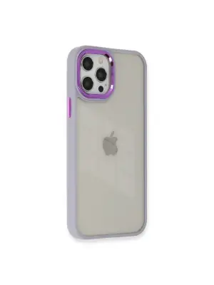 Apple İphone 12 Pro Max Kılıf Dora Kapak - Lila
