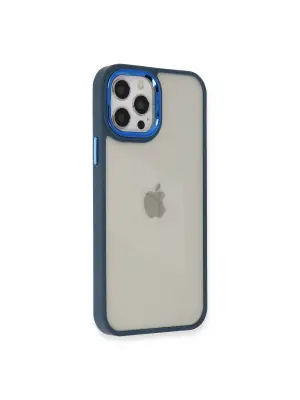 Apple İphone 12 Pro Max Kılıf Dora Kapak - Mavi
