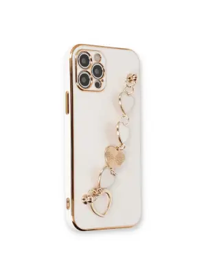 Apple İphone 12 Pro Max Kılıf Esila Silikon - Beyaz
