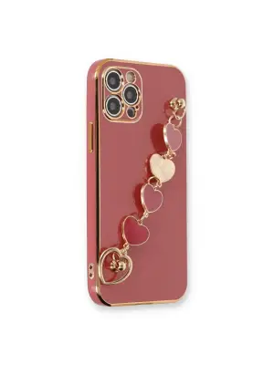 Apple İphone 12 Pro Max Kılıf Esila Silikon - Kırmızı