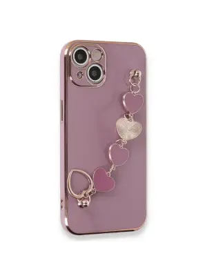 Apple İphone 14 Plus Kılıf Esila Silikon - Mor