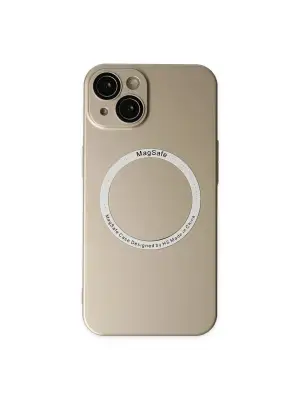 Apple İphone 14 Plus Kılıf Jack Magneticsafe Lens Silikon - Gold