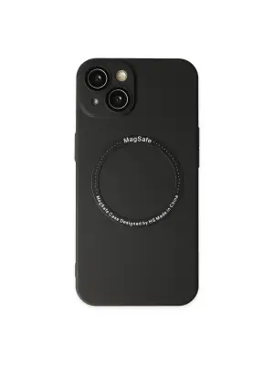 Apple İphone 14 Plus Kılıf Jack Magneticsafe Lens Silikon - Siyah