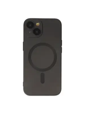 Apple İphone 14 Plus Kılıf Moshi Lens Magneticsafe Silikon - Siyah
