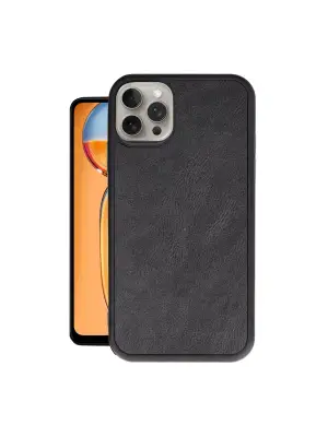 Apple İphone 14 Pro Max Kılıf Aras Deri Kapak - Siyah