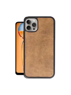Apple İphone 14 Pro Max Kılıf Aras Deri Kapak - Taba