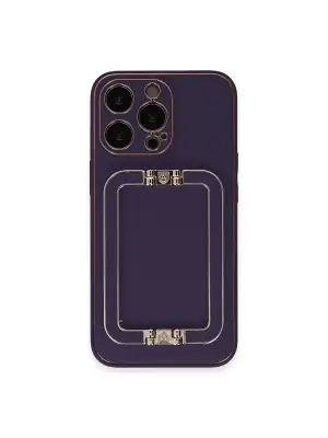Apple İphone 14 Pro Max Kılıf Coco Elit Kapak - Derin Mor