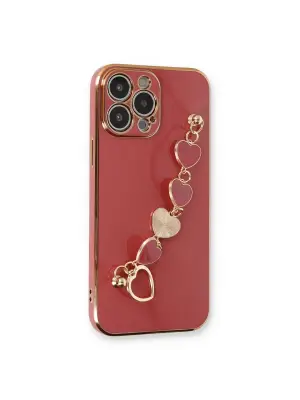 Apple İphone 14 Pro Max Kılıf Esila Silikon - Kırmızı