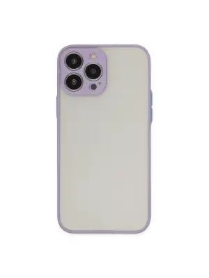 Apple İphone 14 Pro Max Kılıf Montreal Silikon Kapak - Mor