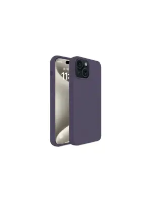 Apple İphone 15 Kılıf First Silikon - Mürdüm