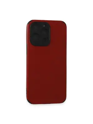 Apple İphone 15 Pro Kılıf Loop Deri Silikon - Kırmızı
