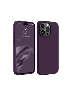 Apple İphone 15 Pro Max Kılıf First Silikon - Mürdüm