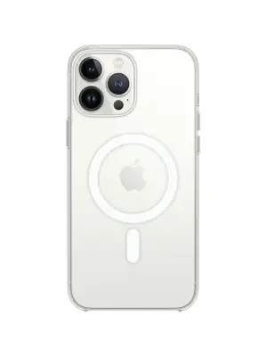 Apple İphone 15 Pro Max Kılıf Magneticsafe Şeffaf Silikon - Şeffaf
