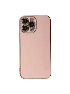 Apple İphone 15 Pro Max Kılıf Volet Silikon - Pembe