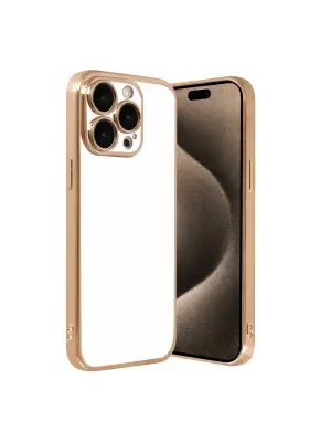Apple İphone 15 Pro Max Razer Lensli Silikon - Gold