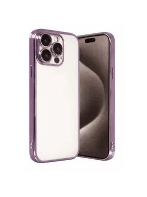 Apple İphone 15 Pro Max Razer Lensli Silikon - Mor