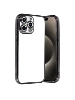 Apple İphone 15 Pro Max Razer Lensli Silikon - Siyah