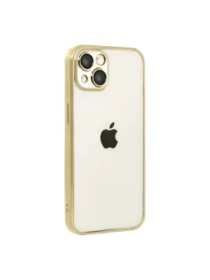 Apple İphone 15 Razer Lensli Silikon - Gold
