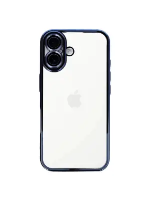 Apple İphone 16 Kılıf Razer Lensli Silikon - Açık Mavi