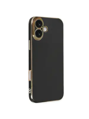 Apple İphone 16 Kılıf Volet Silikon - Siyah