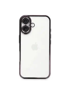 Apple İphone 16 Plus Kılıf Razer Lensli Silikon - Mor