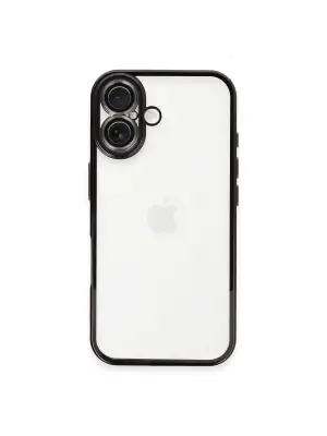 Apple İphone 16 Plus Kılıf Razer Lensli Silikon - Siyah