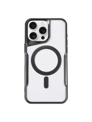 Apple İphone 16 Pro Max Kılıf Boyi Magsafe Silikon Kapak - Siyah
