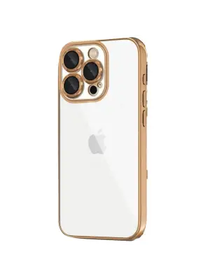 Apple İphone 16 Pro Max Kılıf Razer Lensli Silikon - Desert