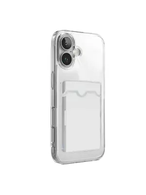Apple İphone 17 Kart Şeffaf Silikon - Şeffaf