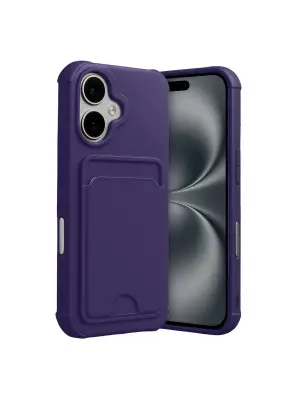 Apple İphone 17 Kelvin Kartvizitli Silikon - Derin Mor