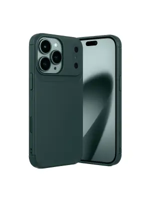 Apple İphone 17 Pro Max Auto Focus Karbon Kapak - Koyu Yeşil