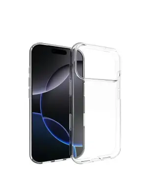 Apple İphone 17 Pro Max Lüx Şeffaf Silikon - Şeffaf