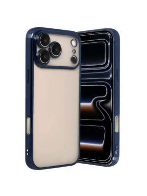 Apple İphone 17 Pro Max Razer Lensli Silikon - Lacivert