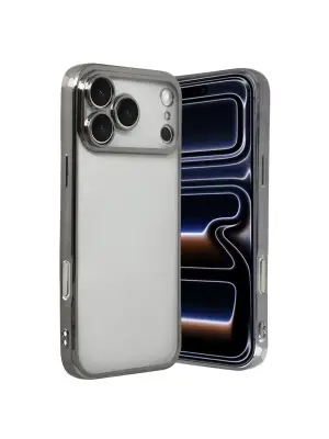 Apple İphone 17 Pro Max Razer Lensli Silikon - Titan Gri