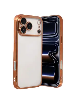 Apple İphone 17 Pro Max Razer Lensli Silikon - Turuncu