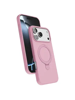 Apple İphone 17 Pro Max Regal Magsafe Standlı Kapak - Açık Pembe