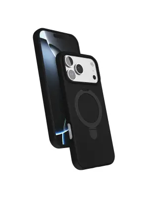 Apple İphone 17 Pro Max Regal Magsafe Standlı Kapak - Siyah