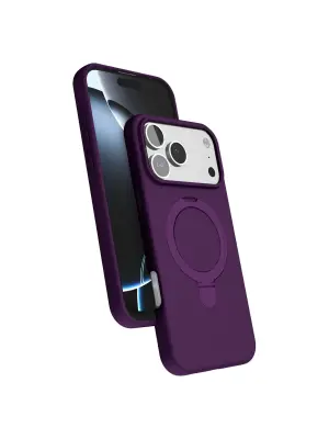 Apple İphone 17 Pro Regal Magsafe Standlı Kapak - Derin Mor