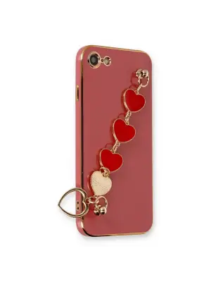 Apple İphone 7 Kılıf Esila Silikon - Kırmızı
