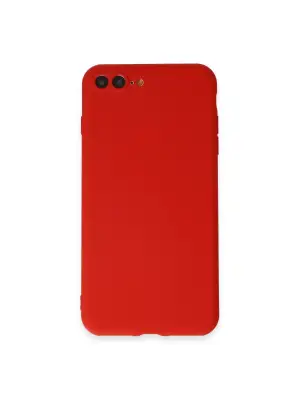 Apple İphone 7 Plus Kılıf First Silikon - Kırmızı
