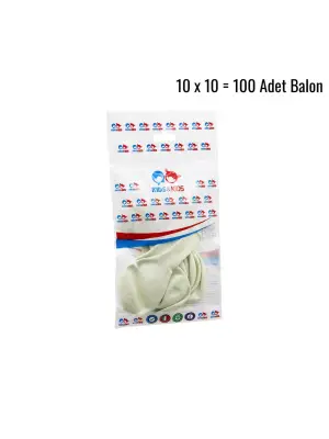 Beyaz 100pcs Balon G-90a